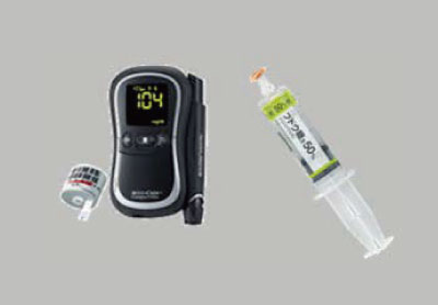 二行為「静脈路確保及び輸液」「血糖測定及びブドウ糖溶液の投与」の実施 写真